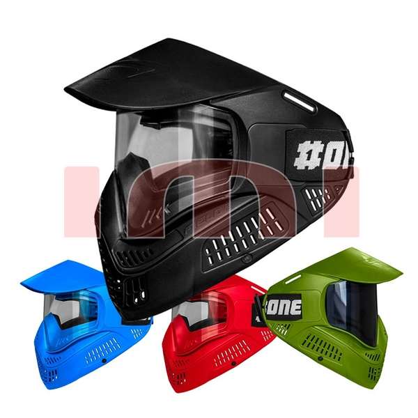 Пейнтбол маска ONE Single Black , blue, red, yellow,green